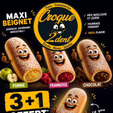 LOT 3+1 beignets longs