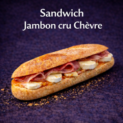 Sandwich Jambon Cru Chèvre