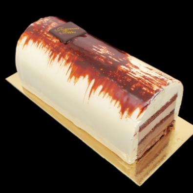 BUCHE croustillant 3 chocolats 6/8 PERS
